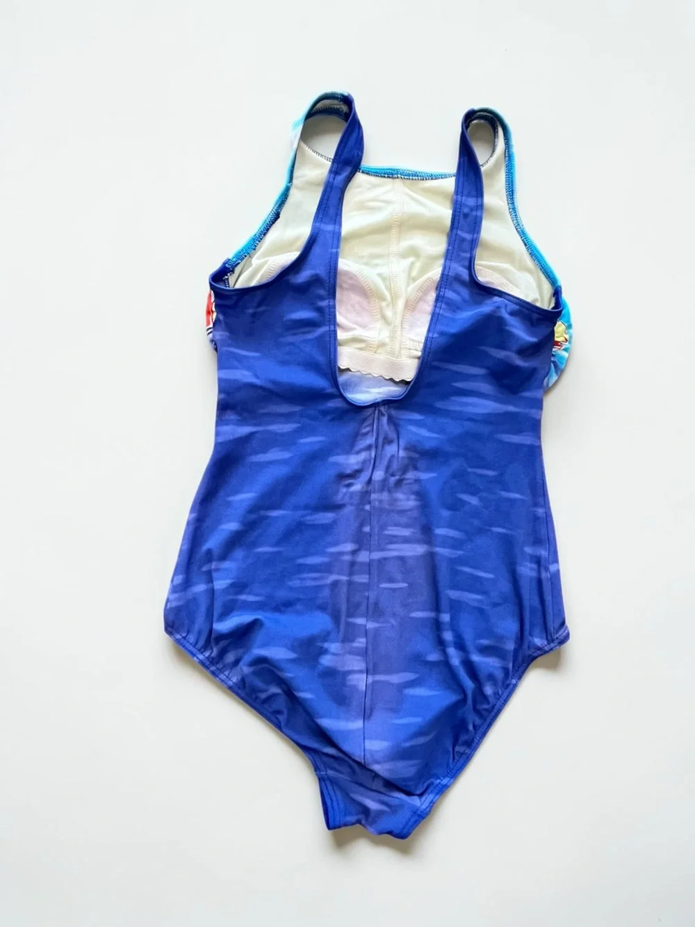 Sailboat one piece swim suit vintage Lands end 80’s